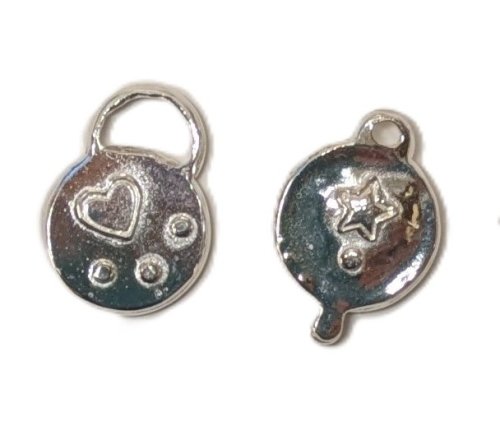 Judy Larson's Hearts and Flowers Charms - , Classic Wire Jewelry, Cutting, Cutting Tool, Cutters, Filing, Finishing, Butane Torch, Soldering, Solder, Design, Stamped 22 gauge heart and star